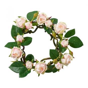 Kranz aus künstlichen Rosen 24cm (rosa)